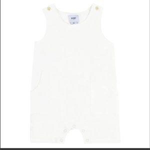 Linen white overalls